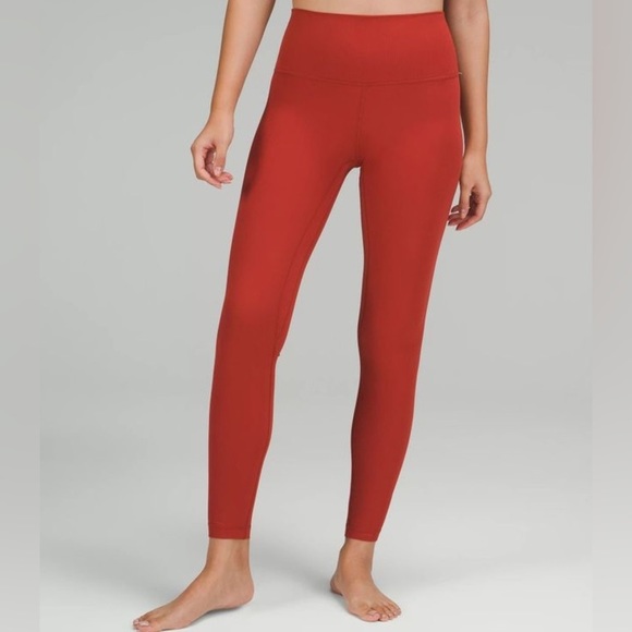 lululemon athletica Pants - NWT RARE Lululemon Align Ribbed High rise Pant 25” Cayenne